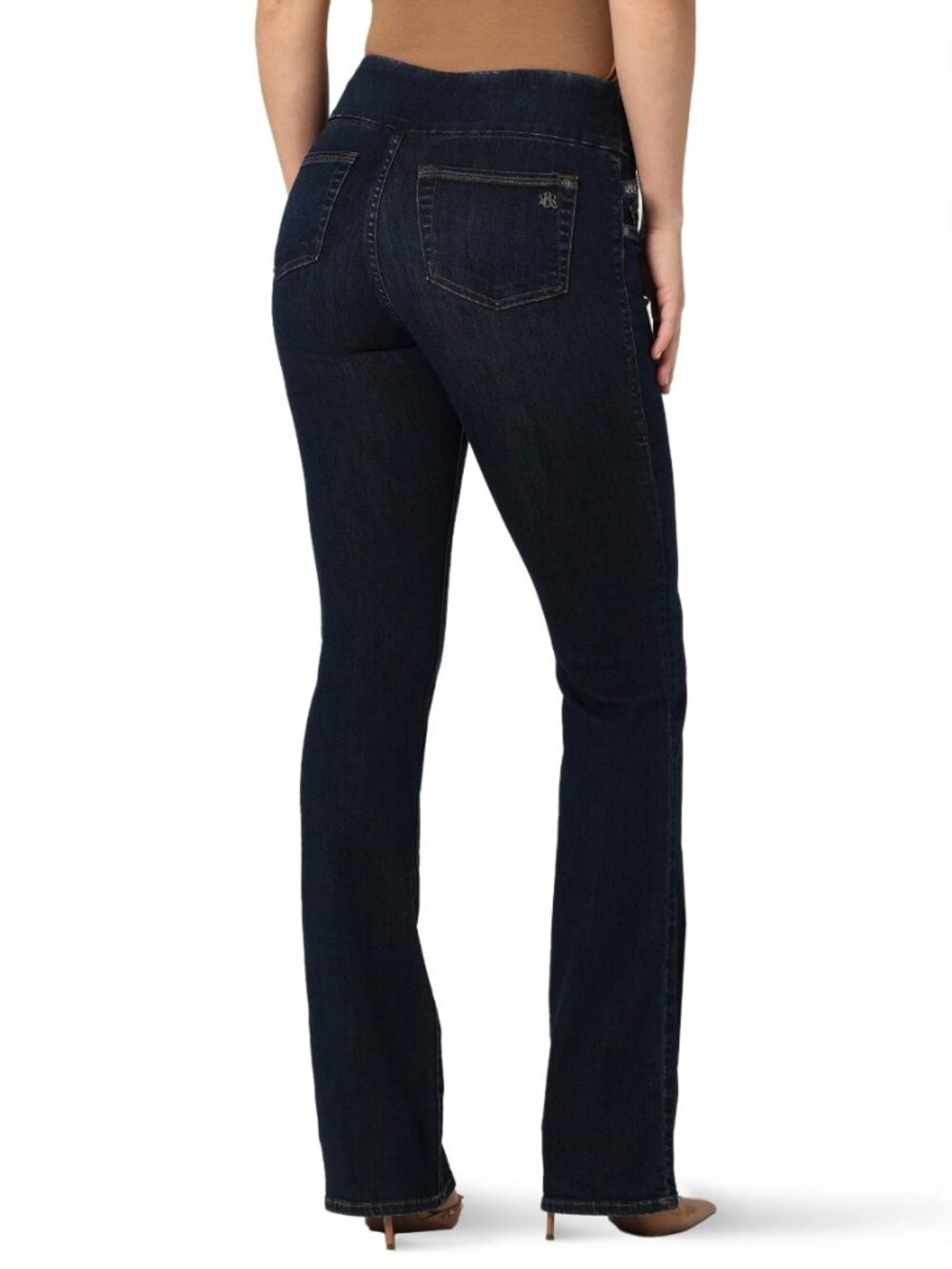 NEW Rock & Republic Black Fever Pull On Jeans Bootcut Tall 5 Pocket Goth 10 Long - Picture 4 of 16